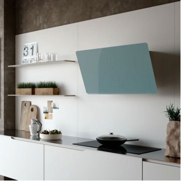FABER GLAM LIGHT ZERO DRIP DB A80 Ν 330.0615.675 ΑΠΟΡΡΟΦΗΤΗΡΑΣ ΤΖΑΚΙ BLUE ΓΥΑΛΙ 80CM ΠΛΑΤΟΣ